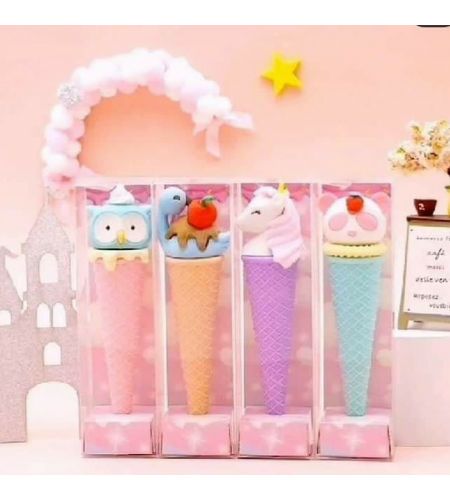Animal Softy Cone Erasers (Pack of 4)
