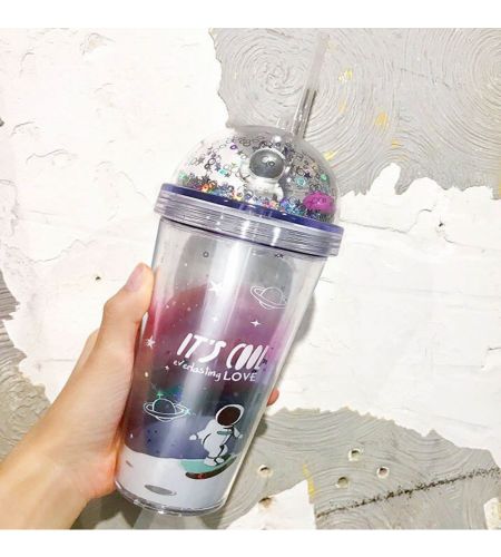 Astronaut Transparent LED Sipper