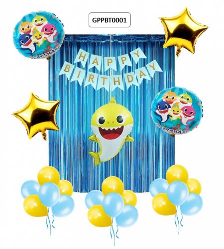 Baby Shark Birthday Theme 38pc Set - GBPT0001
