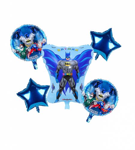 Batman Foil Balloon Set Of 5 Pcs.