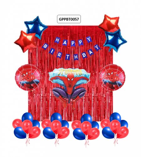 Big Spiderman Birthday Theme 60pc Set