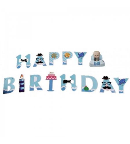 Boss Baby Happy Birthday Banner