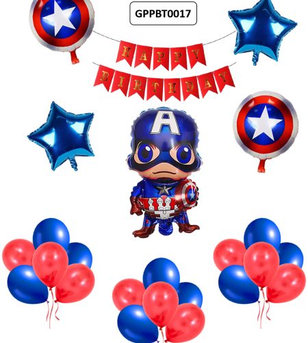 Captain America Birthday Theme 36pc Set - GPPBT0017