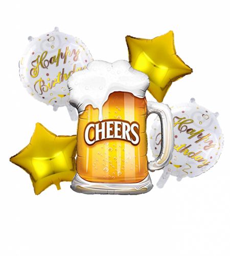 Cheers Foil Balloon Set Of 5 Pcs