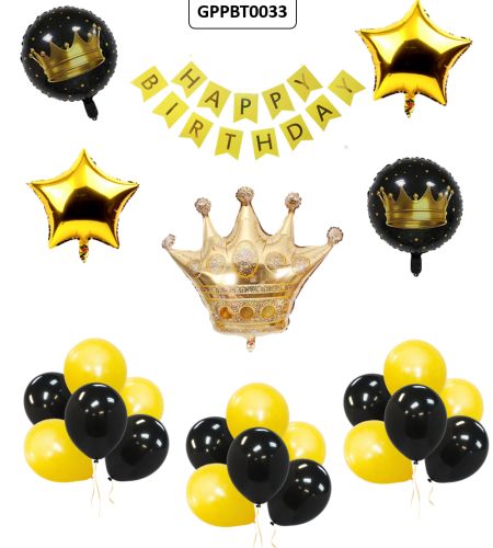 Crown Birthday Theme 36pc Set - GPPBT0033