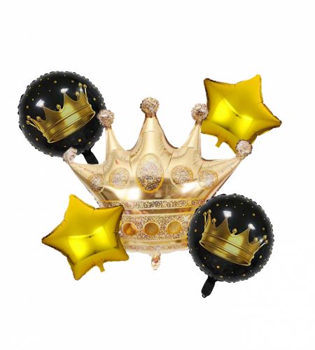 Crown Foil Balloon Set Of 5 Pcs