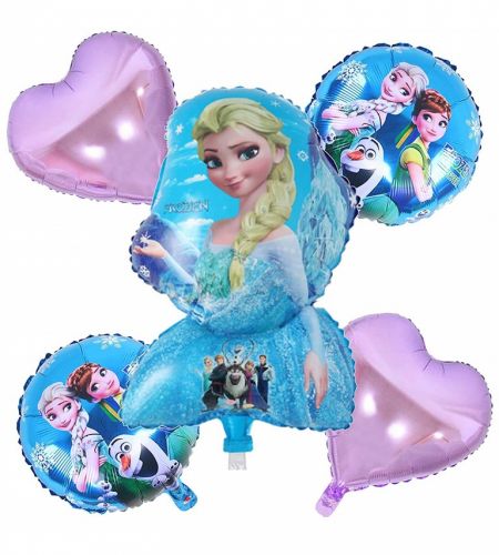 Frozen Foil Balloon Set Of 5 Pcs