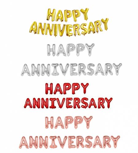 Happy Anniversary Foil Balloon