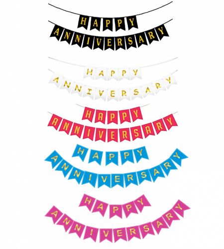 Happy Anniversary Paper Banner