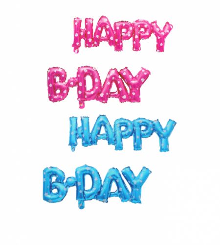 HAPPY B-DAY Foil Balloon Printed