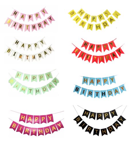 Happy Birthday Cardstock Banner