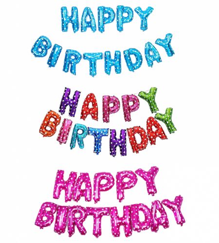 Happy Birthday Foil Balloon Printed