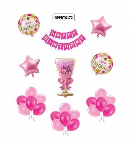 Happy Birthday Glass Theme 36pc Set