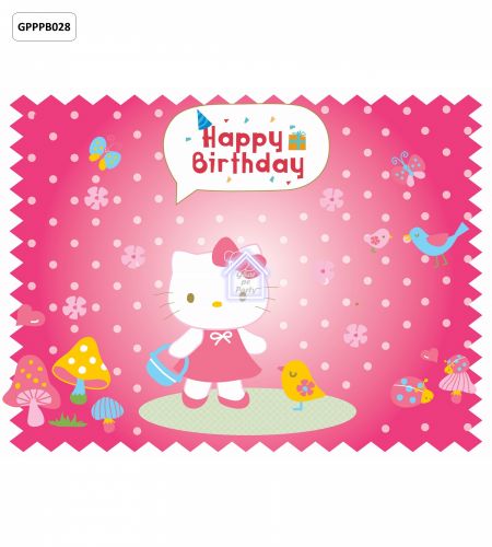 Hello Kitty Birthday Party Photo Booth Backdrop - 8ft X 6ft - GPPPB028