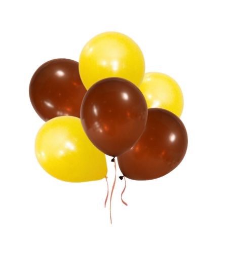 Latex Balloons With Brown - 50pc
