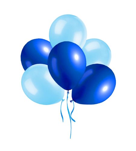 Latex Balloons With Dark Blue - 50pc