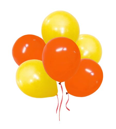 Latex Balloons With Yellow - 50pc