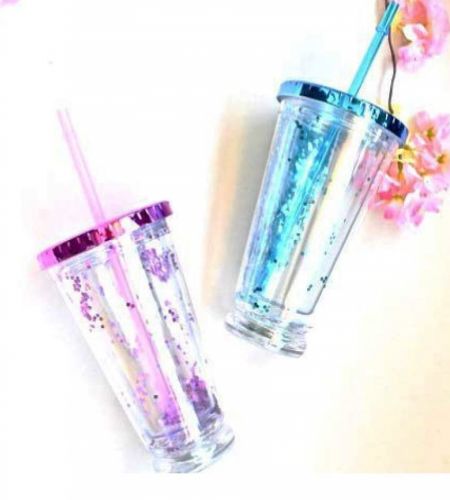 LED Sipper / Flask with Lid & Straw