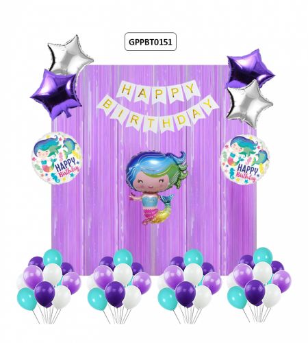 Mermaid Birthday Theme 60pc Set