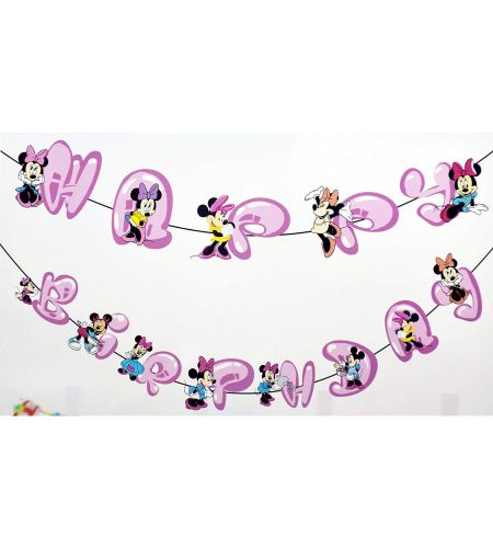 Minnie Mouse Happy Birthday Banner