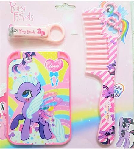 My Little Pony Grooming Set Nail Clipper, Comb, And Mirror Set
