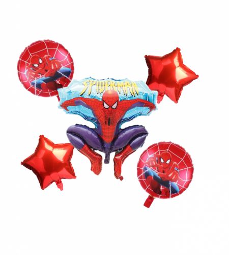 Spiderman Foil Balloon Set Of 5 Pcs...