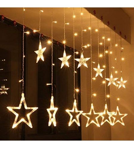 Star Curtain Lights - 10 Stars