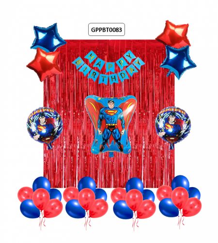 Superman Birthday Theme 60pc Set