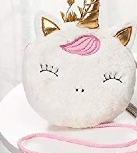 Unicorn Fur sling bag For Baby Girls