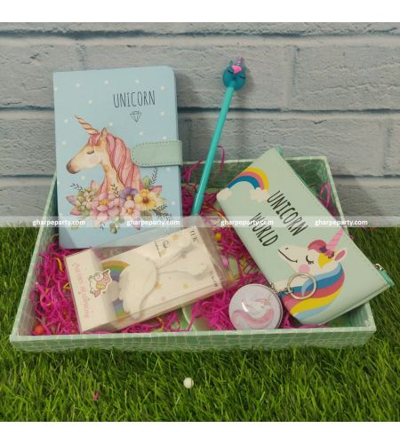 Unicorn Hamper (Diary + Pouch + Earphones + Coin Keyring + Pen)